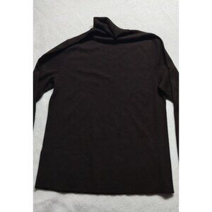 Chicos Brown Chocolate Turtleneck‎ Long Sleeve Sweater Size 3